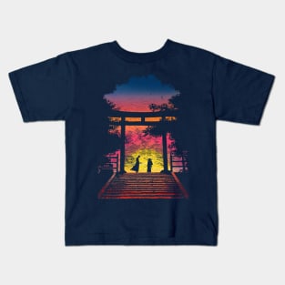 Samurai Battle Kids T-Shirt